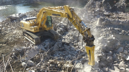 Démolition du béton au BRH 1500 kg