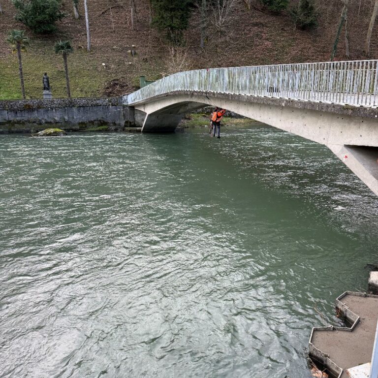Inspection détaillée d’un ouvrage d’art dans le sanctuaire de Lourdes