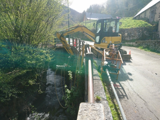 Forage marteau fond de trou