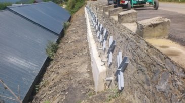 Pose des croix de St André