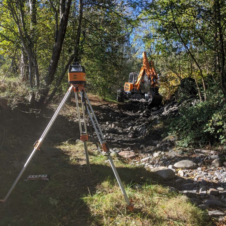Nivellement du lit au laser